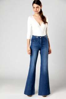   Sale  Jeans  Jada Pocket Front 70s Style Wide Leg Flared Jeans
