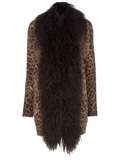   & Gabbana Leopard Print And Shearling Jacket   Spk   farfetch