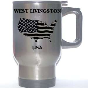  US Flag   West Livingston, Texas (TX) Stainless Steel Mug 