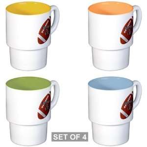    Stackable Coffee Mugs (4) Football Equals Life: Everything Else