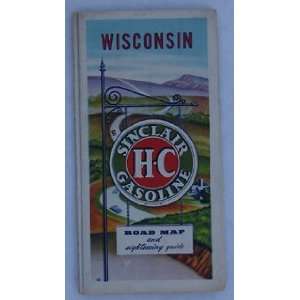   Station Issued Sinclair 1940`s Wisconsin From Rand McNally Everything