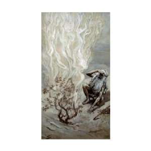   Tissot   Moses Adores God In The Burning Bush Giclee