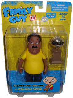 Family Guy Cleveland Brown Figure MIB 6 New Toy RARE  