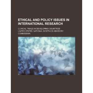  Ethical and policy issues in international research 