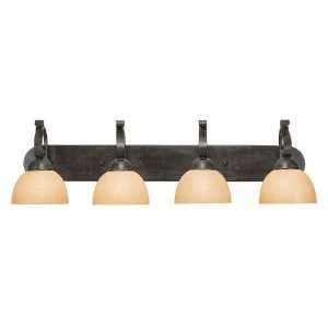 Brook field Collection 4 Light 36 Brownstone Bath Vanity Fixture with 