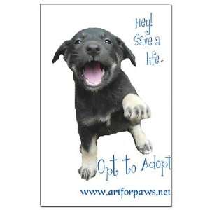  Opt to adopt Dog Mini Poster Print by  Patio 