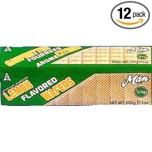 Man Vanilla Flavored Wafer, 17.5 Ounce Packages (Pack of 12)  