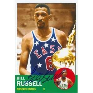  Bill Russell Autographed / Signed Topps BR63 Card 