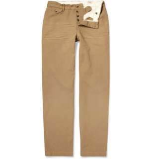 Polo Ralph Lauren Washed Cotton and Linen Blend Trousers  MR PORTER