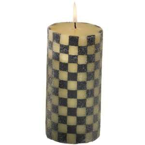 MacKenzie Childs 6 Pillar Candle Courtly Check 