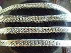 Wholesale lot of 4 stainless steel cuban curb link brac