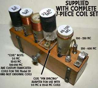 MEASUREMENTS CORP MODEL 59 GRID DIP METER MEGACYCLE METER w/MANUAL 