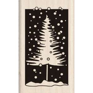    Inkadinkado Christmas Tree Wood Stamp Arts, Crafts & Sewing
