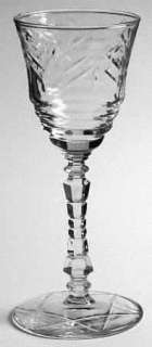Libbey Rock Sharpe Arctic Rose Wine Glass Stem  