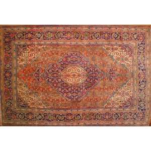 Genuine Hand made old persian antique wool carpet 7ft x 10ft 4in fair 