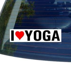  I Love Heart YOGA   Window Bumper Sticker Automotive