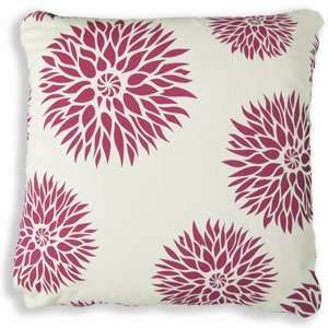  Dahlia Decorative Pillows in Raspberry Baby