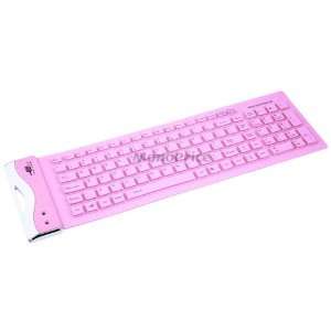  Deluxe Ultra Slim Flexible Keyboard   Pink: Computers 
