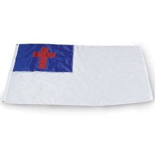  Christian Flag   3 foot by 5 foot Polyester (NEW) Sports 