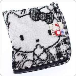   Made in Japan Imabari Towel Dot Pouch (Hello Kitty/Black Check) Baby