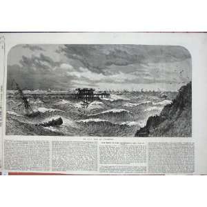   Gale Tynemouth Stormy Sea Ships Life Boat Fine Art: Home & Kitchen