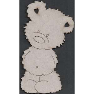  Die Cut Grey Chipboard Embellishments Teddy Bear Arts 