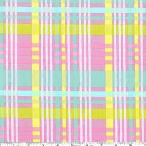  45 Wide Chocolate Lollipop Plaid Green Fabric By The 