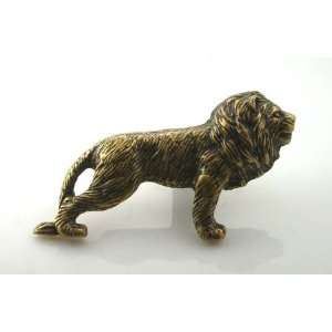   ALN BR ANT Animal Lion Brass Antique Antique Brass: Home Improvement