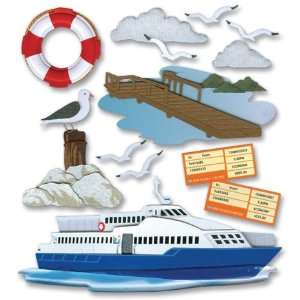   Dimensional Stickers Ferry Trip   626204 Patio, Lawn & Garden