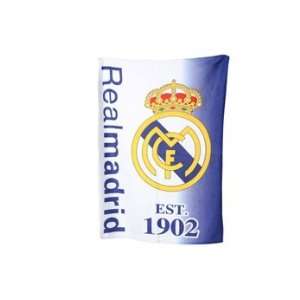  100% Cotton Real Madrid Football Club Design Towel (White 