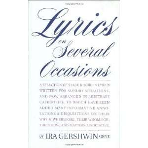   on Several Occasions (Limelight) [Paperback] Ira Gershwin Books