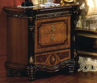   Doppelbett Möbel Italien Schick Gold Royal Schick Luxus Barock  