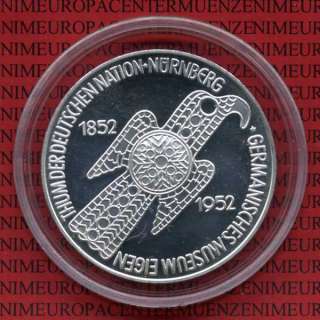 Medaille 5 DM Germanisches Museum Replik NP Silber  