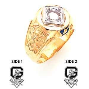  Blue Lodge Ring   10k Gold/10k Yellow Gold: Jewelry