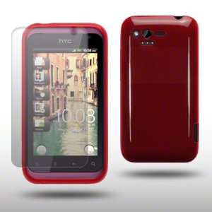  HTC RHYME TPU GEL CASE WITH SCREEN PROTECTOR BY CELLAPOD 