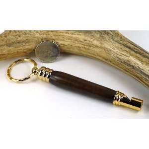  Rosewood Secret Compartment Whistle With a Gold Finish 