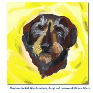das andere Hundeportrait   lassen Sie Ihren Hund malen in München 