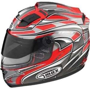  G Max GM68S Helmet , Color Max Red/Silver/White, Size Md 