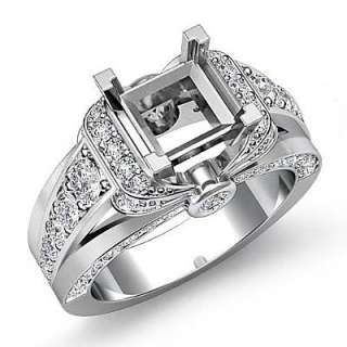 41c Diamond Ring Princess Setting Prong Platinum s7.5 Engagement 