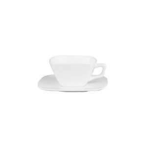 Mayfair 116   3.5 oz Square Porcelain Espresso Cup, White  