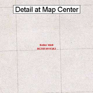   Topographic Quadrangle Map   Keller Well, Utah (Folded/Waterproof
