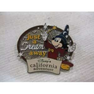 Disney Pin California Adventure Preview Sorcerer Mickey  Just A Dream 