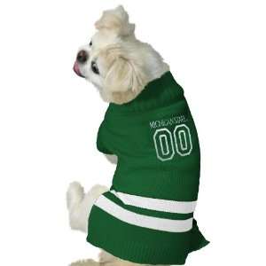  Michigan State Spartans #00 Green Pet Sweater Sports 