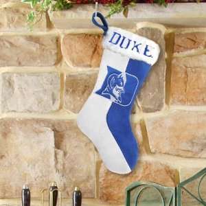  Duke Blue Devils White Duke Blue Logo Plush Stocking 