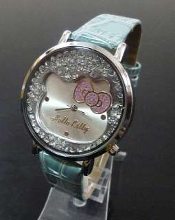   kitty lady girl new style wristwatch Crystal bowknot beautiful watches