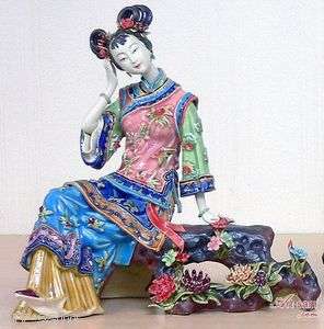 Master Chinese Figurine   Ceramic / Porcelain Ancient Great Beauty 