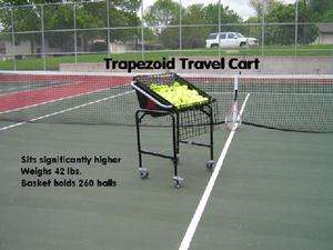 Trapezoid Rare Tennis Travel Cart 260 Basket Hopper Aid  