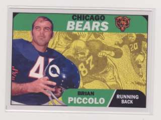 BRIAN PICCOLO Chicago Bears Card 220 RARE Mint Wake Forest Brians 