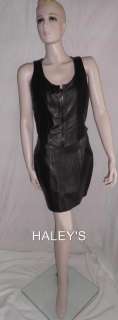 ST. MAARTEN DALLAS GENUINE LEATHER BROWN OUTFIT SZ M/L  