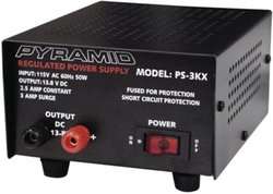 NEW Pyramid PS3KX 3 Amp 12 Volt Power Supply 068888701556  